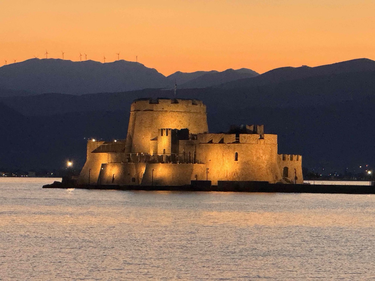 Bourtzi Fortress. We will get out there for a closer viewing soon.