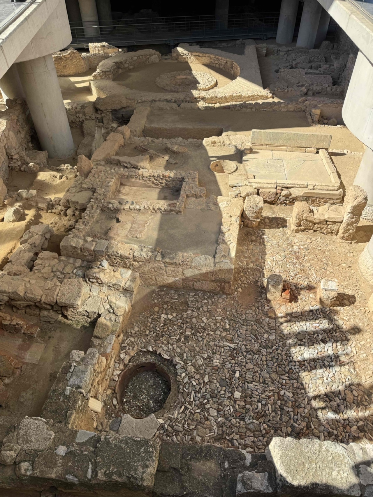 Roman bath outside the Acropolis Museum