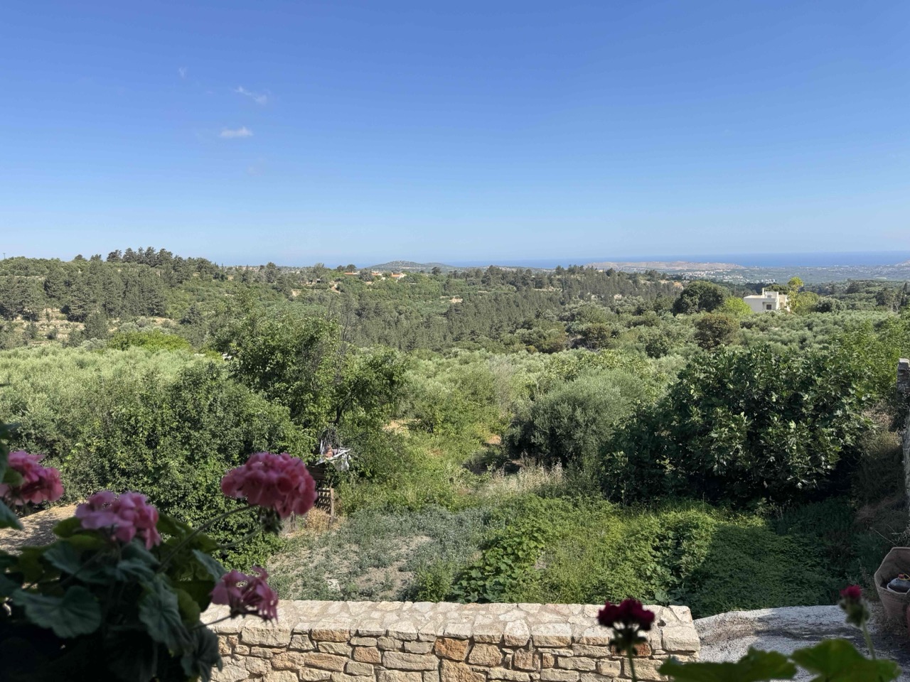 Our view from Mántalos overlook, where we had our morning coffees