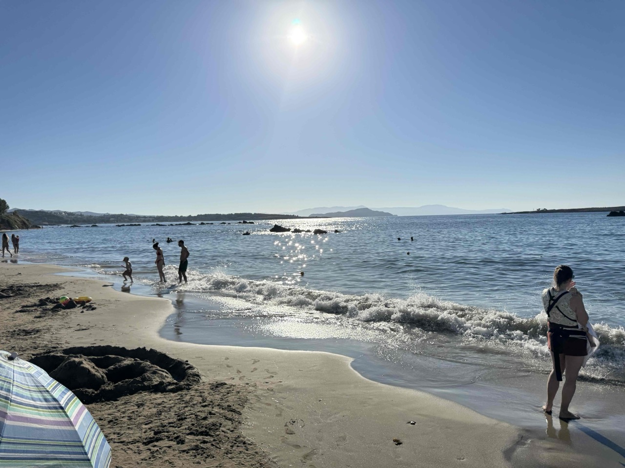 After a short afternoon rest, we took a walk to Nea Chora (the beach), which translates to New Town in Greek.