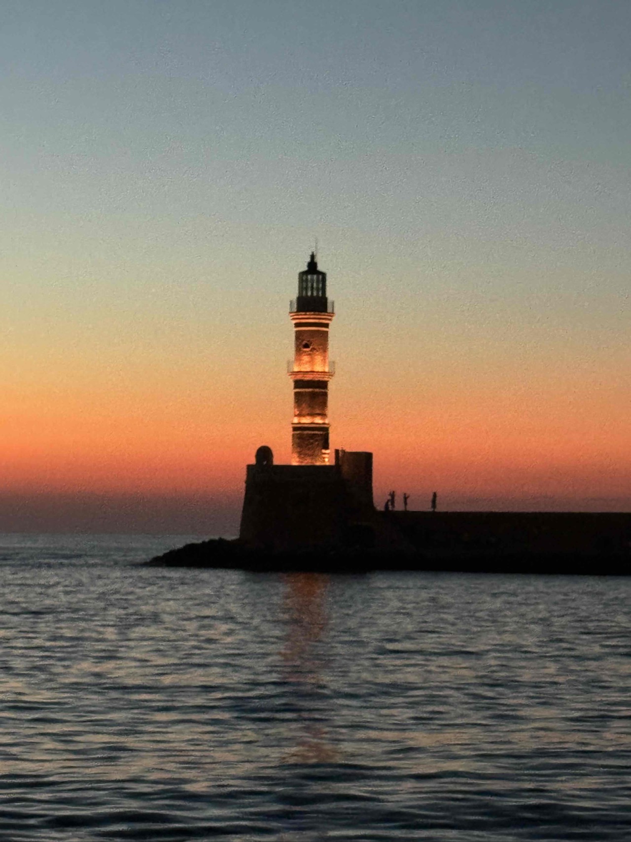Lighthouse after our dinner at Oinopoieio Tavern (recommended by the Kahrs). It was delicious!
