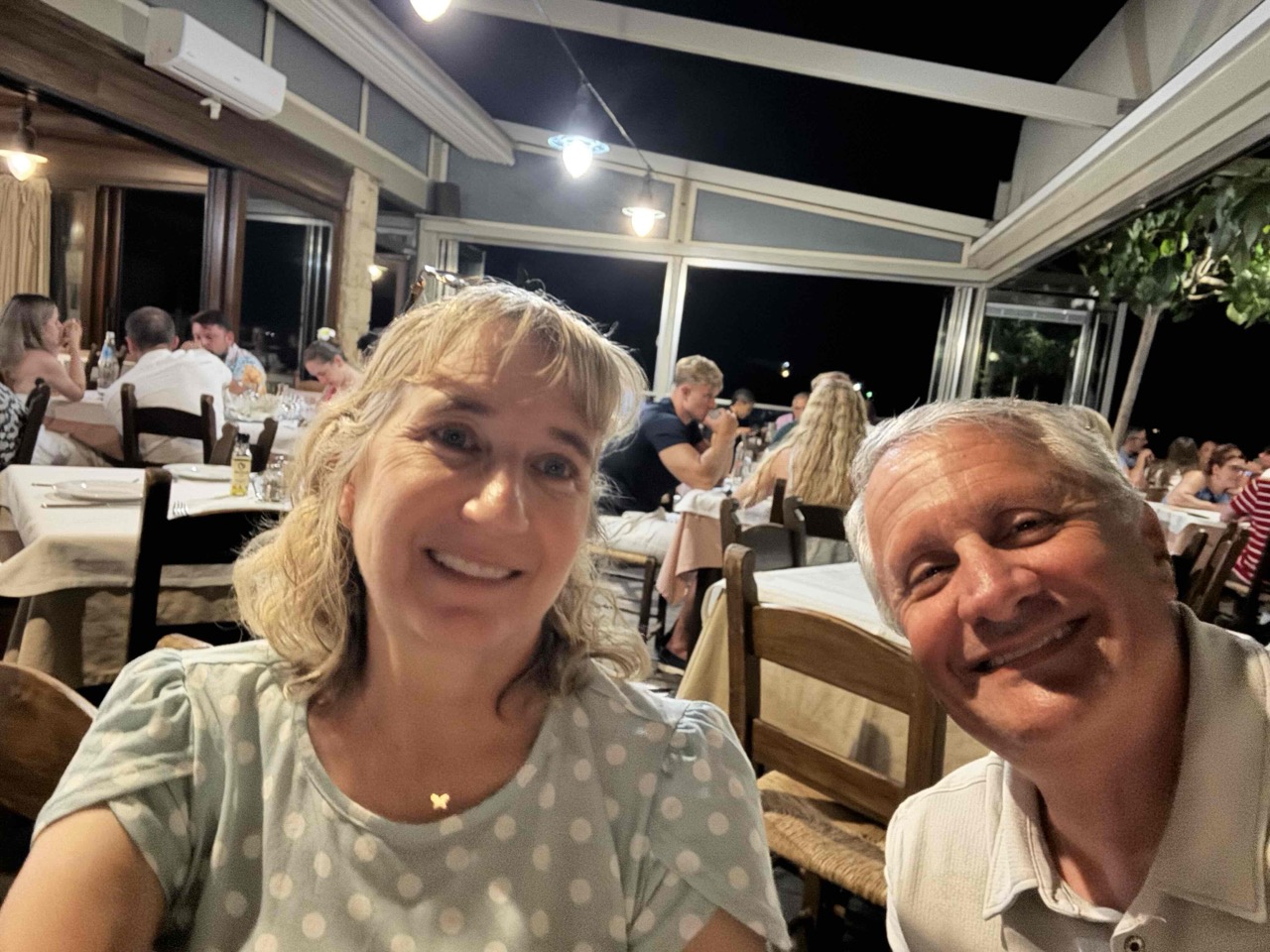 Selfie after dinner and dancing