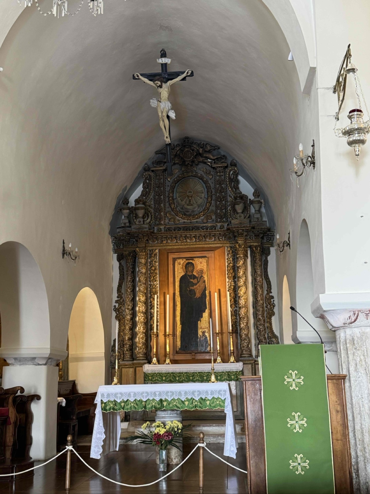 Inside of the church