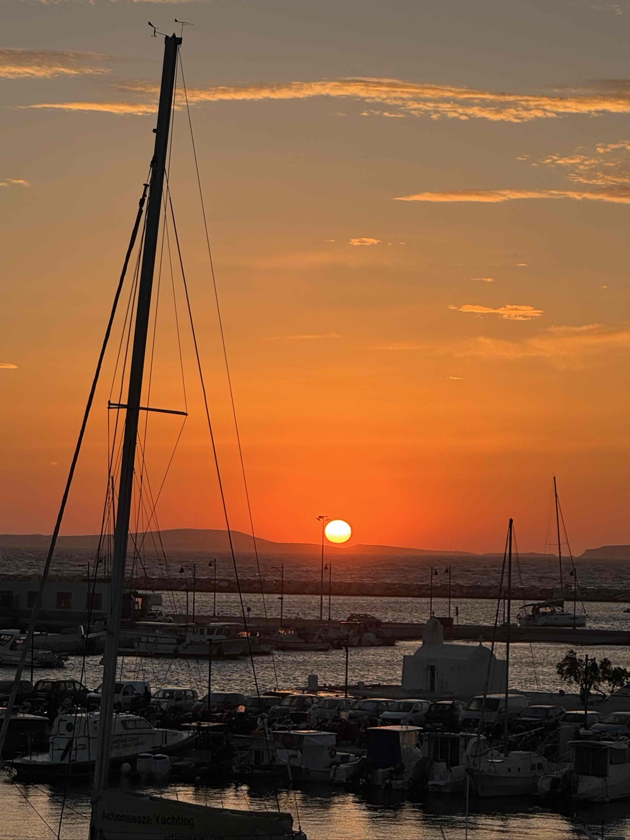 View from our beach at sunset!
