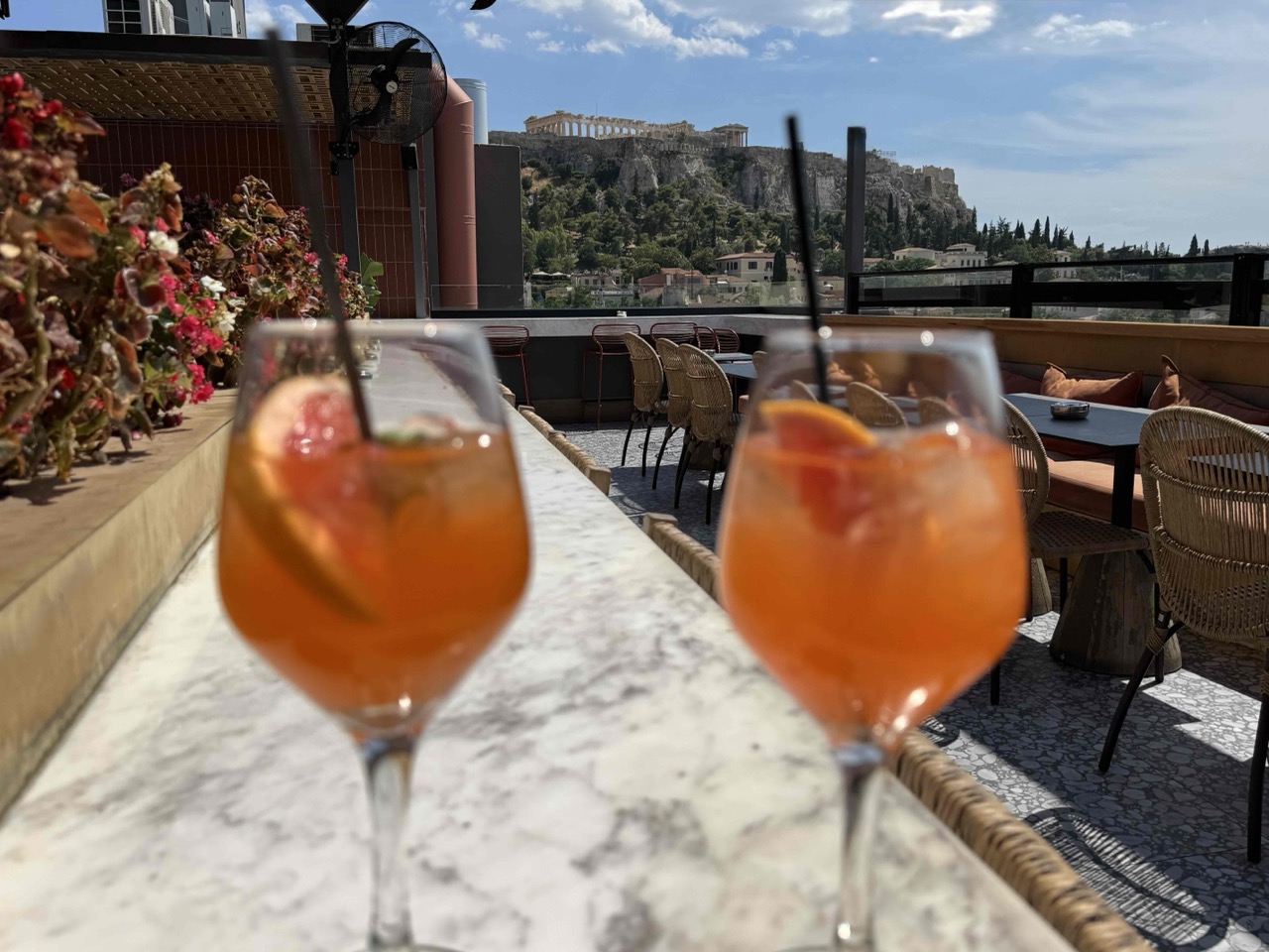 Aperol Spritz with a view